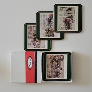 Vintage Pimpernel Coasters Dickensian Scenes England